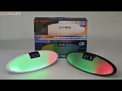 Plastik dolapta ekran ekranlı renkli ışık ve sesli kablosuz saat hoparlörü