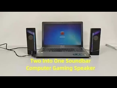 RGB Hoparlör USB Bilgisayar Oyun Stereo Ses Çubuğu PC Masaüstü Birleştirilebilir Oyun Hoparlörü